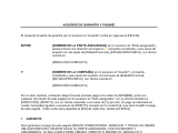 Acuerdo de garantía y pagaré