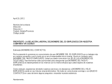 Carta al cliente con motivo del alejamiento del empleado