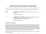 Certificado de autoría del empleado