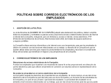 Extensión de la política acerca de correo electrónico del empleado