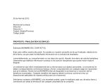 Notificación de despido por información falsa del empleado